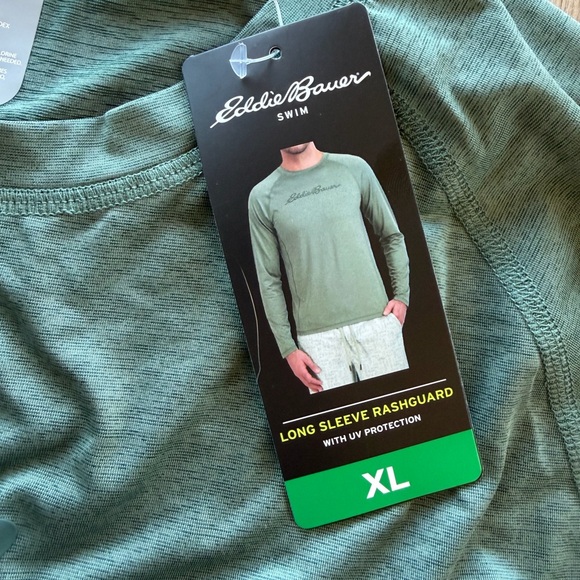 Eddie Bauer Other - Eddie Bauer Olive Long Sleeve Rashguard XL